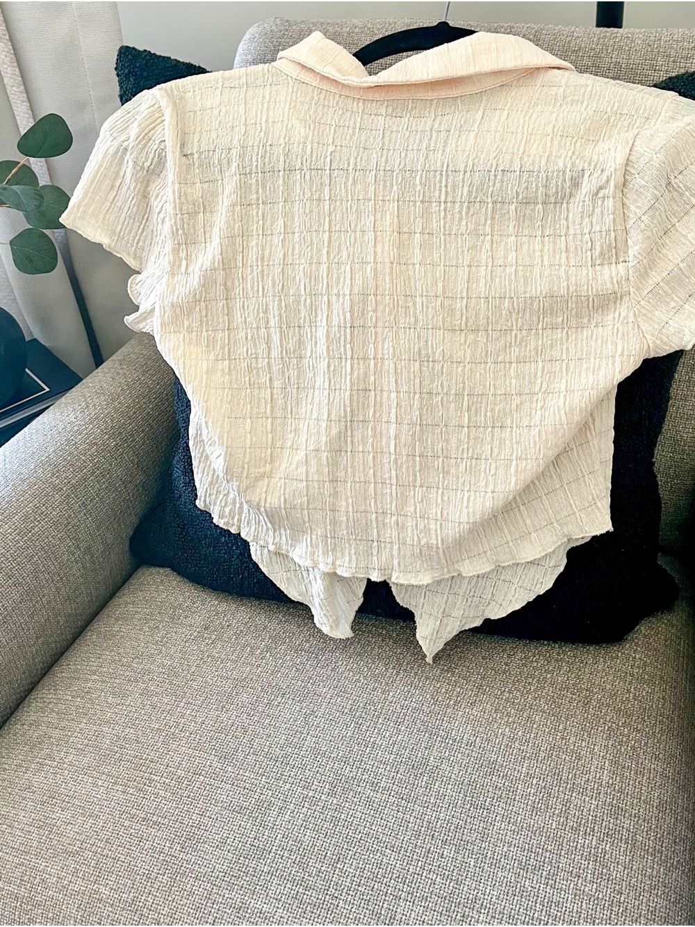 Target Wild Fable Button-Up Crop Top - Picture 2 of 5